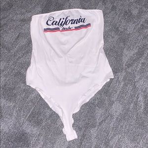 Tube top bodysuit